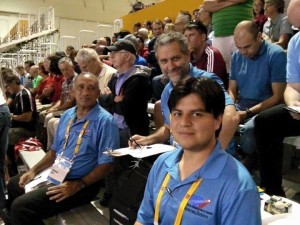 Roberto Parma junto a Junio de Brasil y Miguel Ángel de México