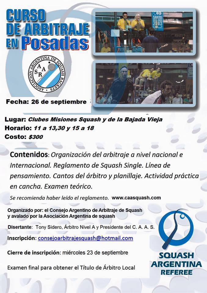 Curso de arbitraje Posadas