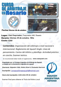 Afiche-cursoArbitraje-Rosario Octubre2015