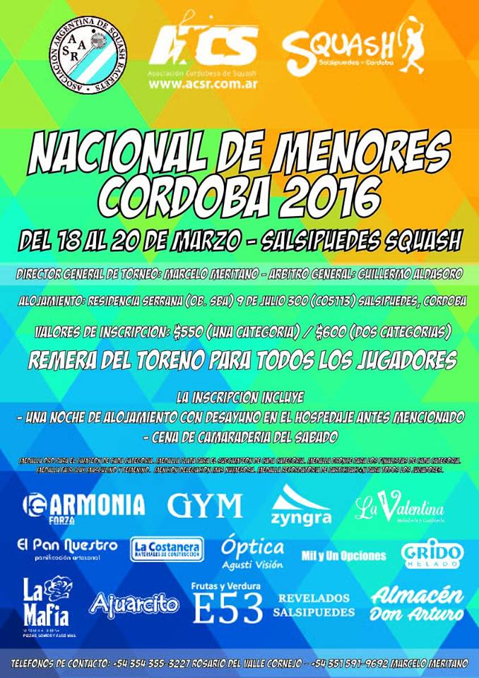 Se viene la Apertura del Circuito Nacional de Menores