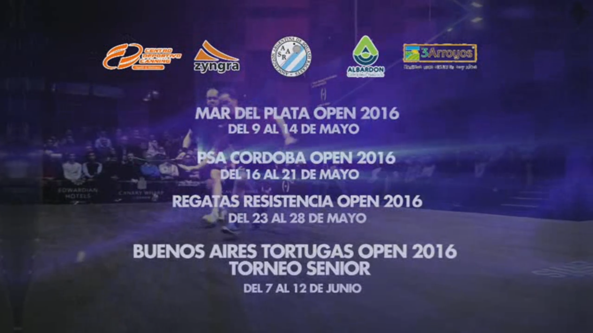 Publicidad de los torneos PSA en Argentina que se vio por FOX SPORTS