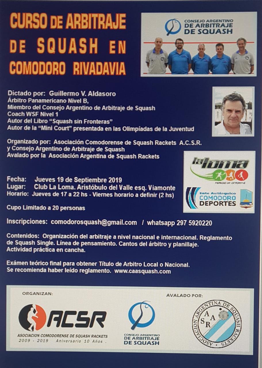 Cursos de arbitraje: Comodoro y Córdoba