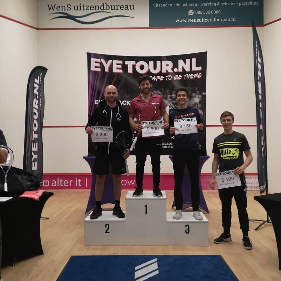 Francisco Obregon Campeón PSA Squash Bond Nederland
