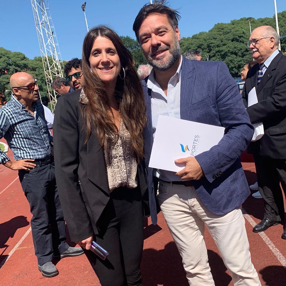 Reunión del presidente de la Asociación Argentina con la Sercretaria de Deportes de la Nación Ines Arrondo