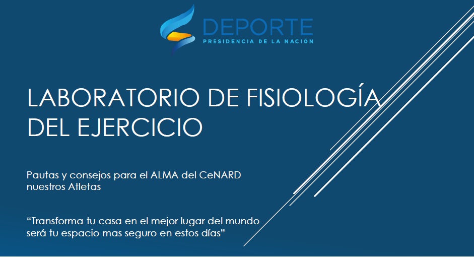 Recomendaciones de la Secretaria de Deportes de la Nación.