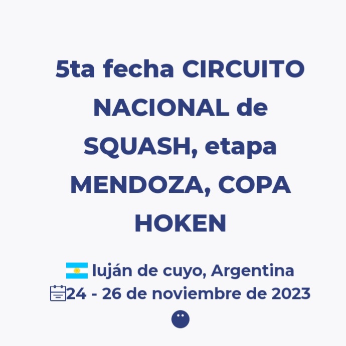 Torneo Nacional Mendoza 2023.